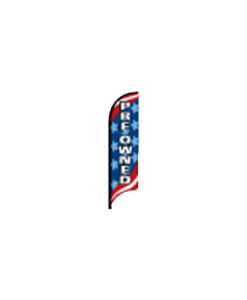 Patriotic Stock Message Bow Flags