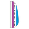 Custom Feather Message Flags W/Pole
